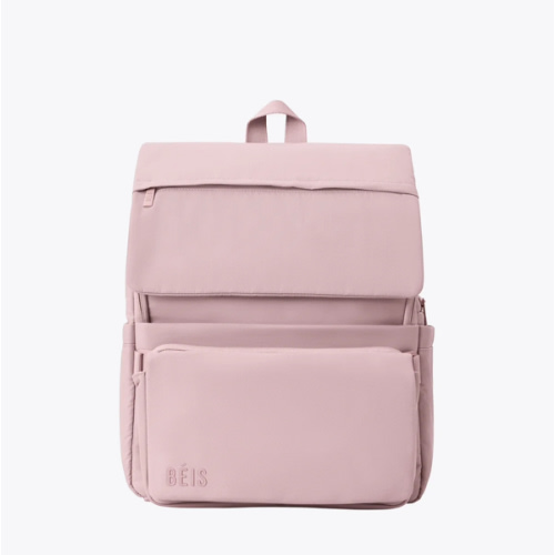 BÉIS 'The Ultimate Diaper Backpack' in Atlas Pink - Best Pink Backpack Diaper Bag