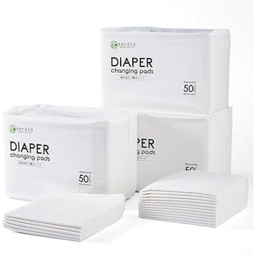 Disposable Changing Pads for Baby, 150 Pack Disposable Changing Pad Liners, Waterproof Disposable Underpads, Ultra Absorbent Super Soft Breathable Diaper Changing Mat 13 x 18 in