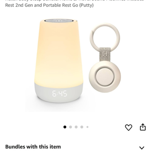 Hatch Baby Sleep Bundle: Home & Travel Sound Machines Includes Rest 2nd Gen and Portable Rest Go (Putty)