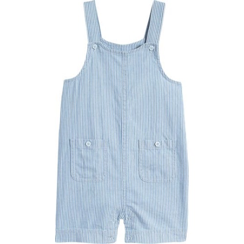Stripe Cotton Patch Pocket Romper