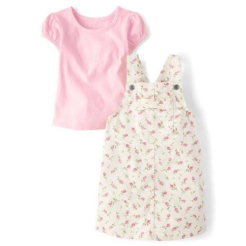 The Children's Place baby-girls And Toddler Short Sleeve Shirt and Skirtall 2 Piece Outfit