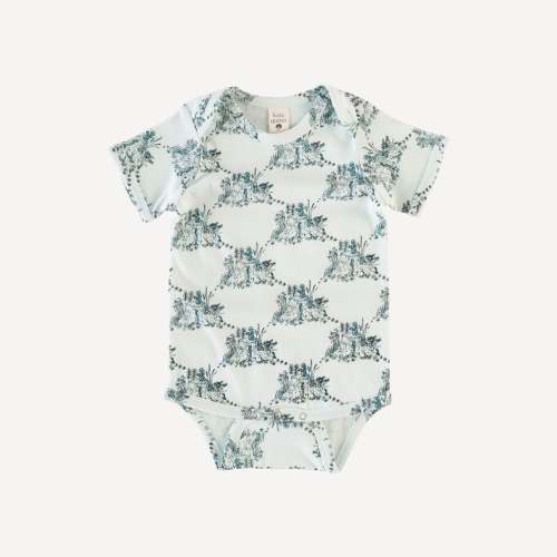 short sleeve lap neck bodysuit | stump | organic cotton jersey
