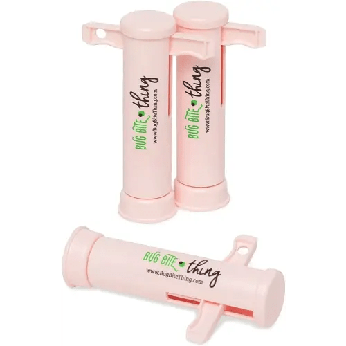 BUG BITE THING Suction Tool, Poison Remover - Bug Bites and Bee/Wasp Stings, Natural Insect Bite Relief, 3-Pack, Pink