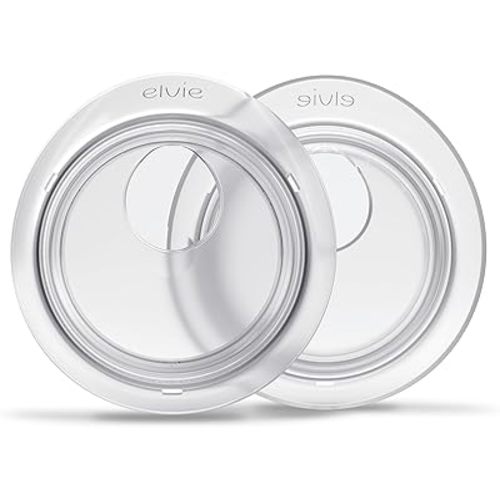Elvie Catch Milk Collection Shells | Set of Two Discreet Leak-Protection Silicone Cups, Reuse Your Milk| Reusable Breast Shells Collect Up to 1oz | No More Wasted Milk or wasteful Breast Pads