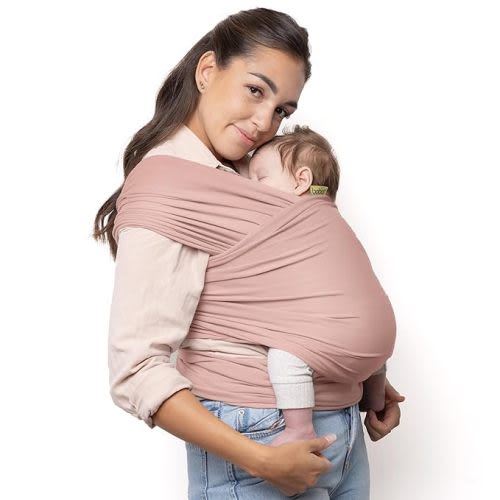 Boba Baby Wrap Carrier - Original Baby Carrier Wrap Sling for Newborns - Baby Wearing Essentials - Newborn Wrap Swaddle Holder, Newborn to Toddler Infant Sling (Serenity Bloom)