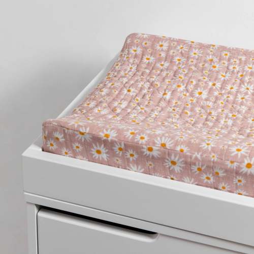 Babyletto Quilted Changing Pad Cover in GOTS Certified Organic Muslin Cotton