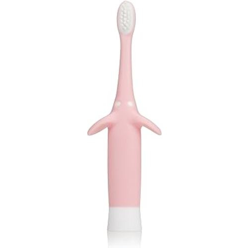 Dr. Brown's Infant-to-Toddler Training Toothbrush, Soft for Baby's First Teeth, Pink Elephant, 0-3 Years