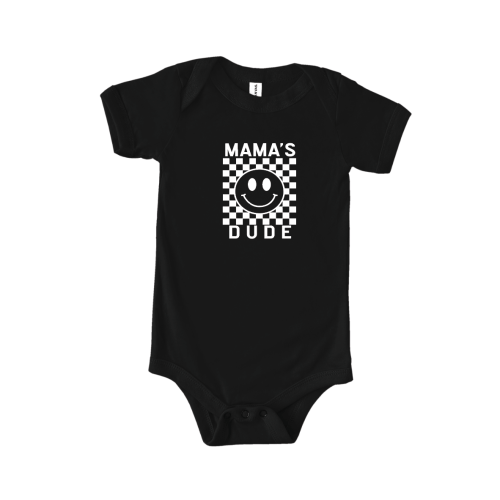 Mama's Dude Checkered Onesie