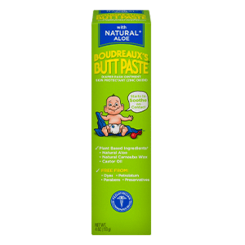 Boudreaux's Butt Paste Diaper Rash Ointment, With Natural Aloe, 4 Oz - 4 oz - Pack of 1