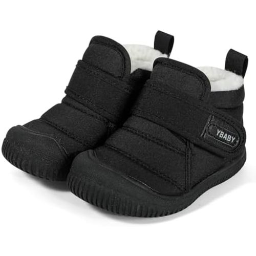 MK MATT KEELY Baby Winter Warm Shoes for Infant Boys Girls Toddler Plush Lining Snow Boots Soft Sole Non-Slip Walking Shoes Outdoor Faux Fur Booties