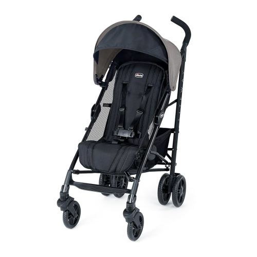 Chicco Liteway® Stroller, Compact Fold Lightweight Aluminum Frame Umbrella Baby Stroller, for Use with Babies and Toddlers up to 40 lbs. | Dune/Brown