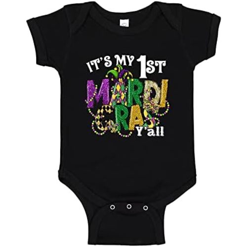 My 1st Mardi Gras Baby Bodysuit One Piece Or Toddler Shirt for Baby's First Mardi Grad Celebration
