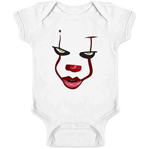 Pop Threads Clown Face Horror Scary Movie Halloween Spooky Baby Toddler Kids Girl Boy T-Shirt