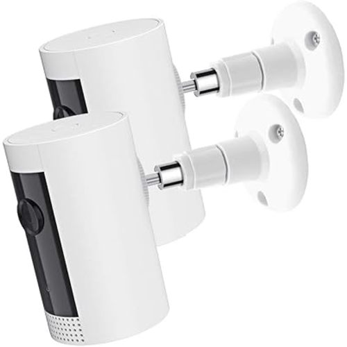 2Pack Ring Camera Wall Mount, Compatible with Ring Stick Up Cam Battery/Plug-in/Camera Pro Battery/Ring Indoor Cam (1st Gen), 360 Degree Adjustable Mount Bracket for Ring Outdoor Indoor Camera