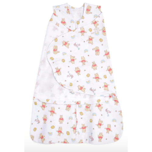 100% Cotton Baby Swaddle Winnie the Pooh Rainbows | Newborn | HALO US