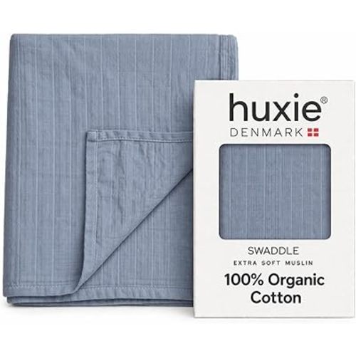 Muslin Baby Swaddle Blanket 100% Organic Cotton 47” x 47” (Tradewins)