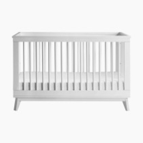 babyletto Scoot 3-in-1 Convertible Crib with Toddler Bed Conversion Kit - White