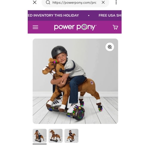 Power Pony® - Rideable Pony with ZüME V2 Engine, Lights & Sounds