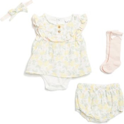 Four-Piece Skirted Bodysuit Set