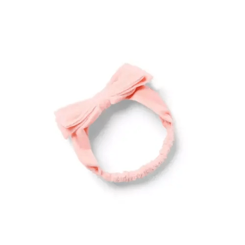 Baby Blossom Pink Baby Velvet Bow Soft Headband by Janie and Jack