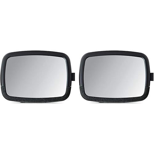 Munchkin® Brica® 360 Pivot Baby in-Sight® Wide Angle Adjustable Car Mirror, Crash Tested and Shatter Resistant, Black (Pack of 2)