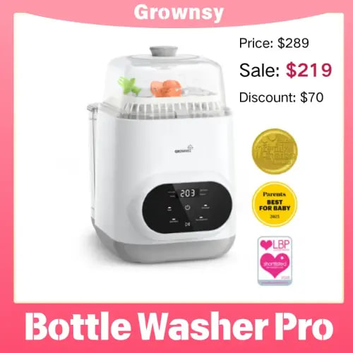 Grownsy Bottle Washer Pro - All in One Machine for Easy Cleaning - TikTok Shop