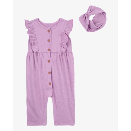 Baby 2-Piece Jumpsuit & Headwrap Set - Carter's | Carter's