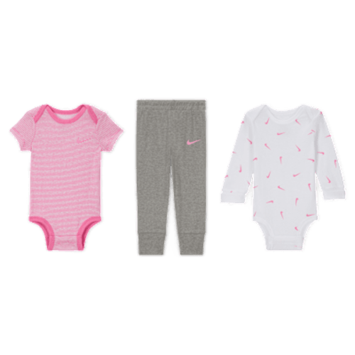Nike Baby Essentials Baby (0-9M) 3-Piece Bodysuits and Pants Set