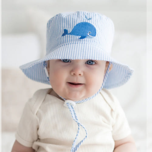 Whale Bucket Hat UPF 50+ Baby & Toddler - Huggalugs