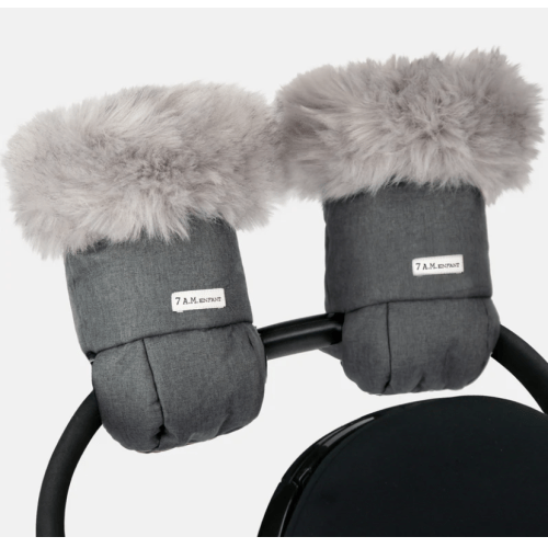 Warmmuffs - Tundra Plush - Heather Grey Dark (Arctic Faux Fur)