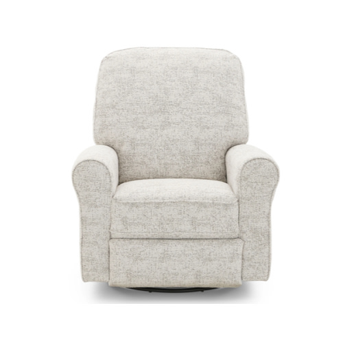 Josey Swivel Recliner - 28627 Ivory with Power Option - Baby Bloomers
