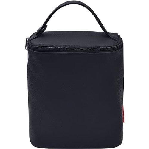 Insulated Baby Bottle Bags - Travel Carrier, Holder, Tote, Portable Breastmilk Storage (Black)