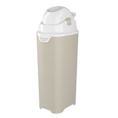 Foundations Tall Diaper Pail with Airtight Lid - Durable & Odorless Diaper Disposal, Holds up to 60 Newborn Diapers, Refill With Any Bags