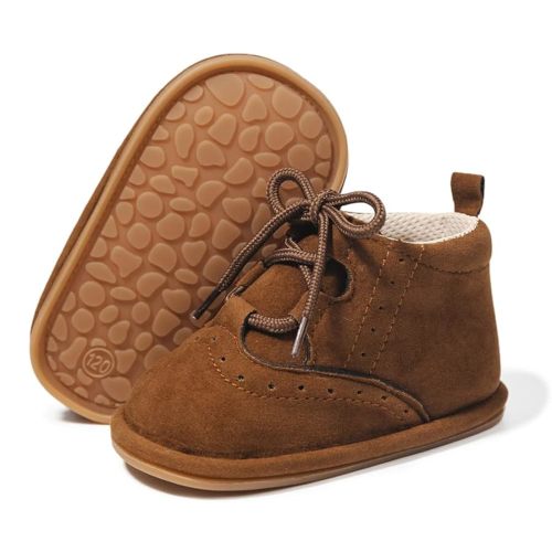 Meckior Baby Booties Newborn Infant Unisex Baby Girls Boys Velvet Rubber Anit-Slip Sole Shoes Toddler Fleece Cozy Winter Warm Prewalker Boots