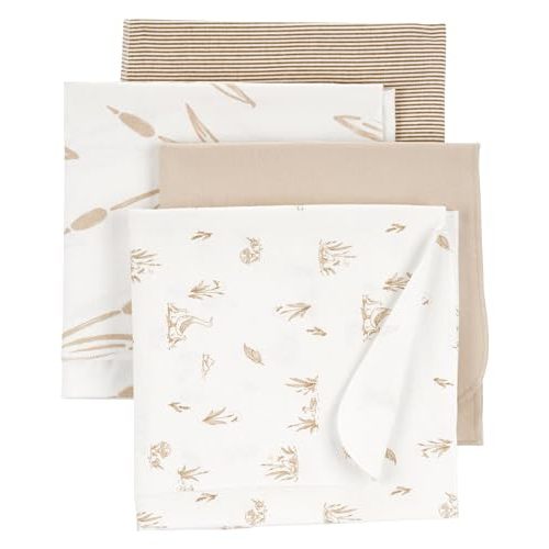 Carter's Baby Unisex Receiving Blankets 4-Pack