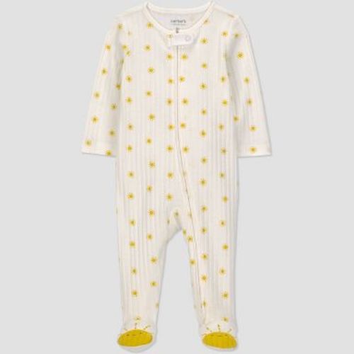 Carter's Just One You® Baby Sun Graphic Footed Pajamas - Yellow Newborn