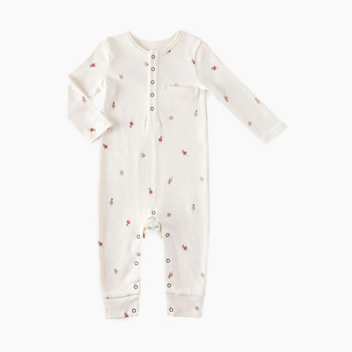 Pehr Henley Patch Pocket Romper - Tiny Turnip, 3-6 M