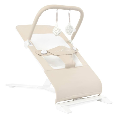 Baby Delight Alpine Deluxe Portable Bouncer, Infant, 0-6 Months, 100% GOTS Certified Cotton Fabrics, Organic Oat