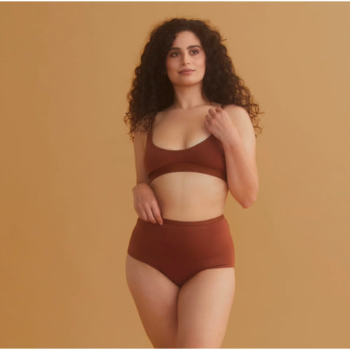 Blooma Organic Cotton Nursing Bra - Chestnut – Olli Ella USA