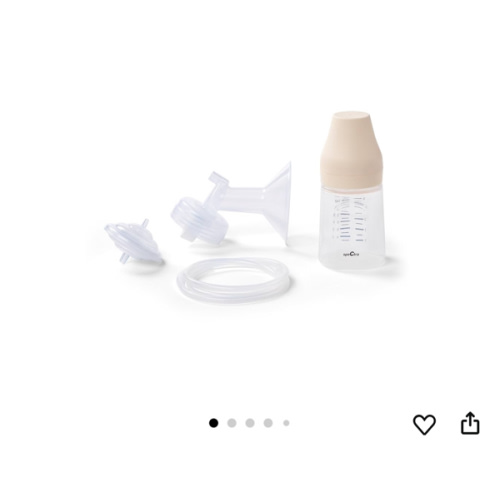 Spectra - Premium Breast Milk Pump Accessory Kit with Baby Bottles - Medium 24mm - Breast Pump Accessories
