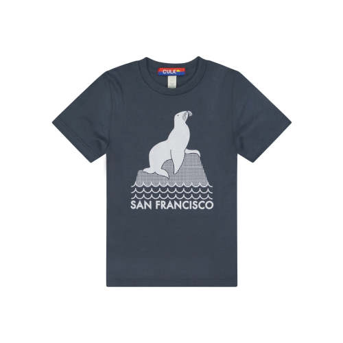 SF Seal Toddler Tee Navy - Culk