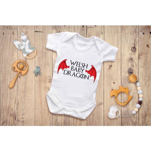 Reality Glitch Welsh Baby Dragon Babygrow