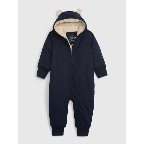 Baby Sherpa-Line One-Piece in dark night, size: 3-6 M