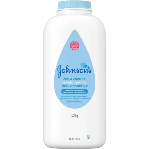 Johnson's Baby Powder, Naturally Derived Cornstarch with Aloe & Vitamin E for Delicate Skin, Hypoallergenic and Free of Parabens, Phthalates, and Dyes for Gentle Baby Skin Care, 15 oz (Pack of 2)