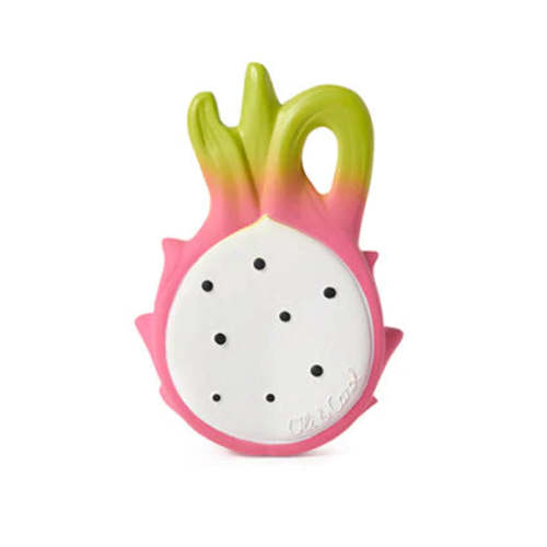 NATURAL RUBBER TEETHER FUCSIA THE DRAGONFRUIT