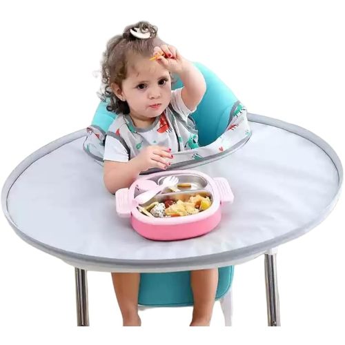 Baby bib Food Catcher Bib and Tray Set | High Chair Self Feeding, Self Eating | No-Mess Mealtime | Easy Cleanup for Baby&Toddler