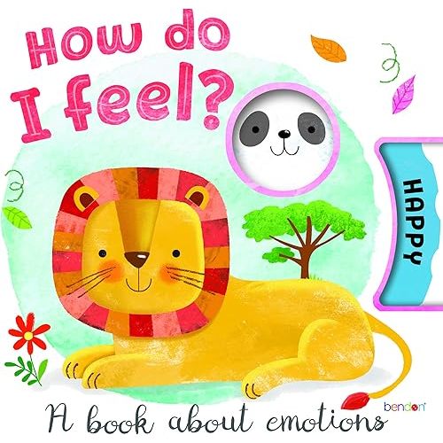 Bendon Hinkler How Do I Feel Board Book with Emotions Wheel 46219