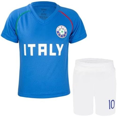 Youth Soccer Jersey Boys Girls- Breathable Lightweight Football Training Shirt for Kids (Infant-Youth Sizes)