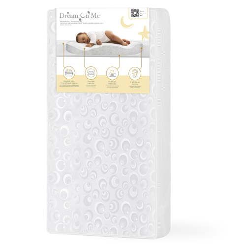 Dream on Me, 2-In-1 Breathable Foam Two-Sided 3" Mini/Portable Crib Mattress