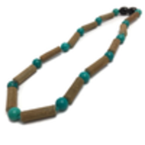 Hazelwood Necklace Turquoise Baby, Infant, Toddler, Big Kid.